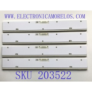 KIT DE LED'S PARA TV SAMSUNG ( 4 PZ ) / NUMERO DE PARTE BN96-29073A / BN9629073A / 29073A / V5LE-650SM0-R2 / PANEL CY-KF650FSLV2H / MODELO UN65F9000AFXZA UD07  / (( MAS MODELOS EN DESCRIPCIÓN ))